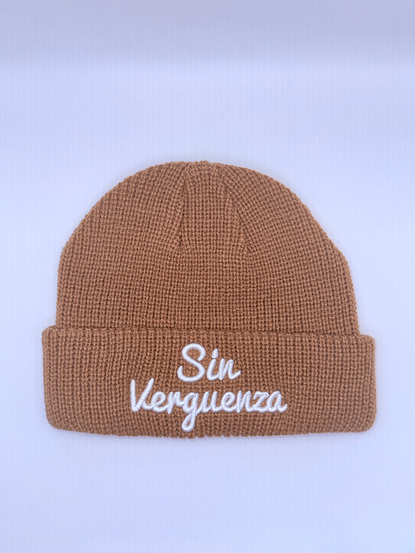 Sin Verguenza Beige Fisherman Skully