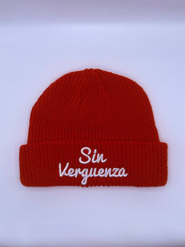 Sin Verguenza Orange Fisherman Skully