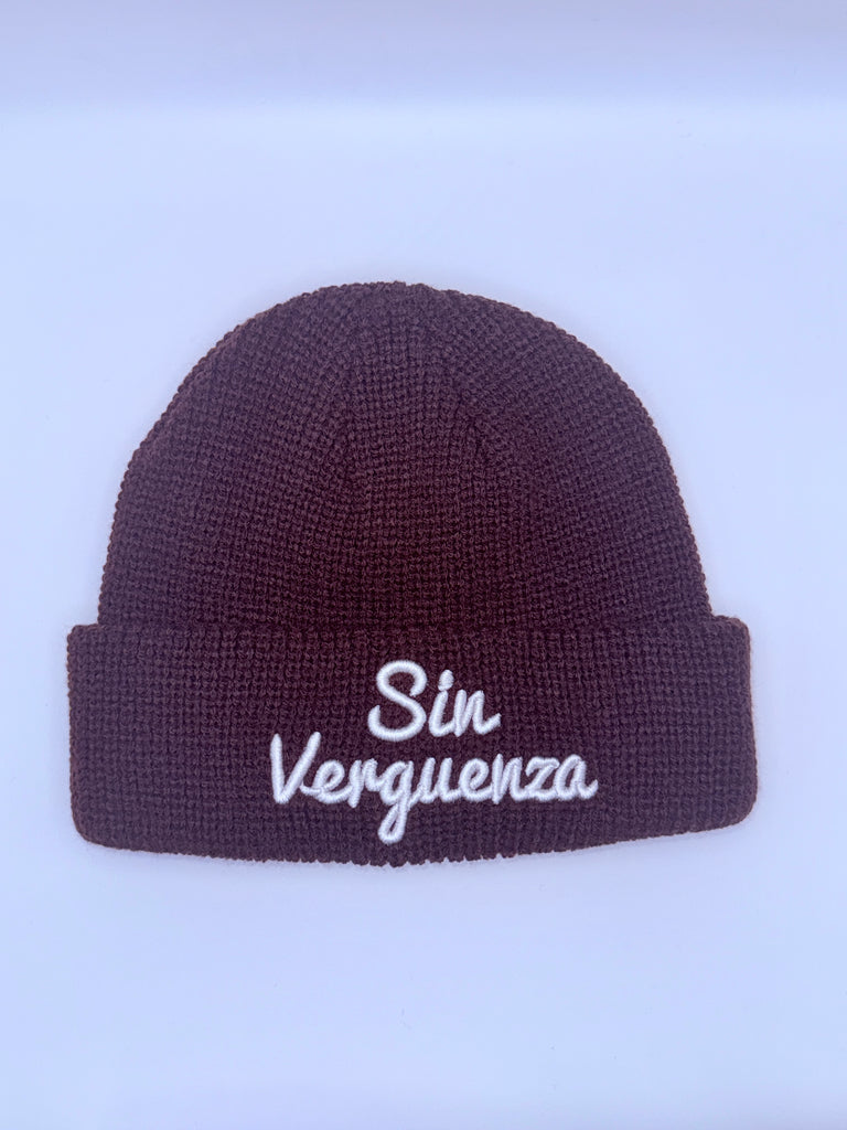 Sin Verguenza Brown Fisherman Skully