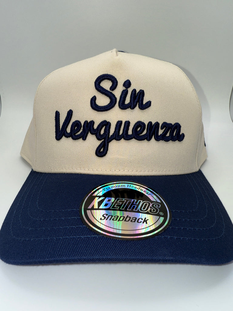 Sin Verguenza Navy Snapback